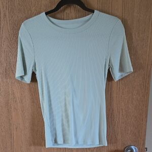A New Day Blue Fitted Short Sleeve T-Shirt